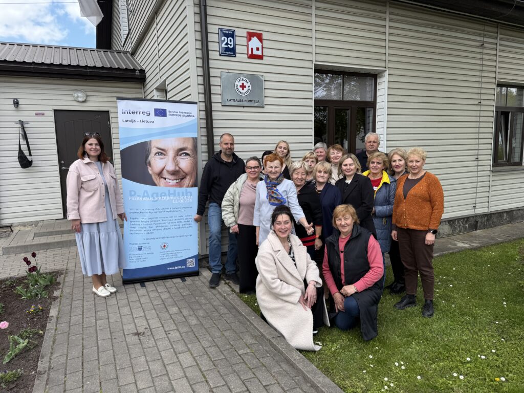 P-AgeHub, Poitive ageing hub, pozityvaus amžėjimo hubas, latvija, lietuva, interreg, latlit, senjorai, senjorams, klubas, sveikatinimas, ludza, šiauliai, rezeknė, latvian red cross, northern lithuania college, šiaurės lietuvos kolegija