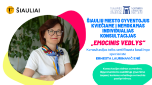 emocinis vedlys, laurinaviciene, ernesta, šiauliai, šiaulių miesto savivaldybė, emocinė gerovė, pagalba, bendruomeniai šeimos namai, šiaurės lietuvos kolegija, kompleksines paslaugos